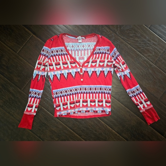 Victorias Secret Womens Lightweight Cardigan Thermal Casual Small - Picture 9 of 10